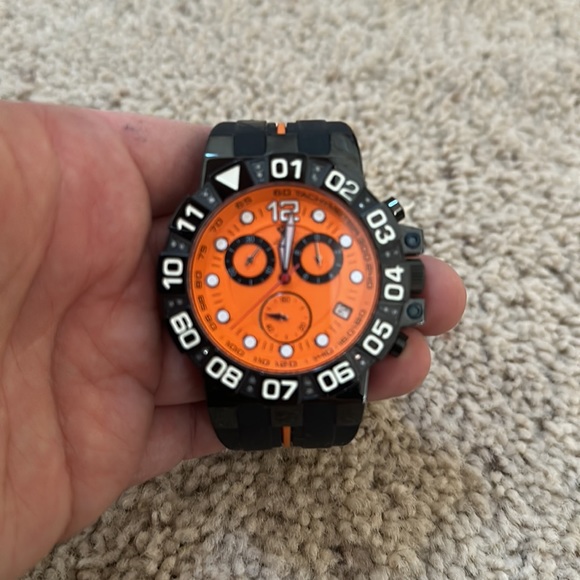 aqua master Accessories Aqua Master Tachymeter Orange And Black